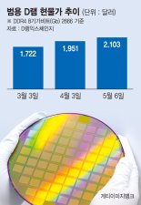 D램 현물가 두달째 급등…'양강' 삼성·SK 실적에 훈풍
