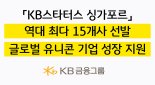 KB금융, 2025 'KB스타터스 싱가포르' 15개사 선발… 역대 최대