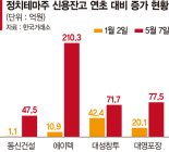 요동치는 정치테마주 빚투 급증… '큰손'은 털고나갔다