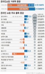 온라인쇼핑 성장세 한자릿수 그쳐...소비 위축 영향