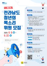 전남도, 청년정책협의기구 '청년의 목소리' 위원 70명 모집