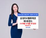 삼성운용 '삼성ESG밸류채권제1호펀드' 단기 성과도 두각