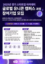 경기도, 유니콘 기업 육성…'글로벌 유니콘 캠퍼스 과정' 참여기업 모집
