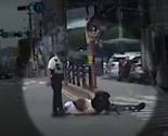 숨은(?) 경찰, 킥보드 탄 10대 팔 잡아채…'중환자실'