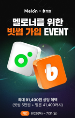 빗썸, 신규가입 시 '멜론 6개월 이용권' 증정 이벤트 진행