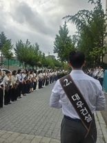 '개포우성7차’에 도열한 대우건설 직원들’...“진심입니다”