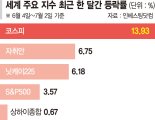 '한달새 14%' 코스피 상승률 세계 1위 [국내증시 새정부 랠리]