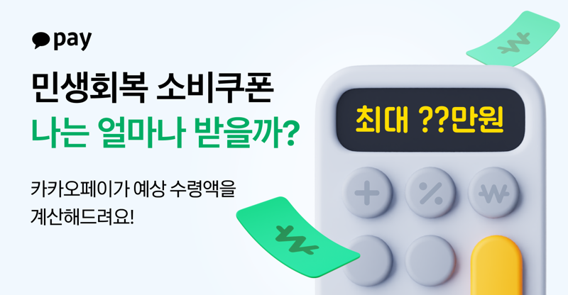 카카오페이, '민생회복 소비쿠폰 계산기' 출시