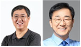 11일 문체부 장관에 후보자에 지명된 최휘영 대표(왼쪽), 국토부 장관 후보자에 지명된 김윤덕 의원 모습. 대통령실 제공