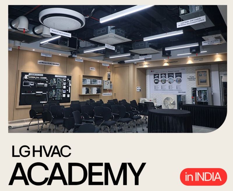 인도 LG전자 HVAC 아카데미 이미지. LG전자 SNS 캡처