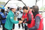 김진태 강원지사, 아파트 건설현장 찾아 폭염 대응 체계 점검