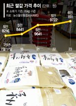일본 이어 한국도 '쌀값 대란' 위기… 올들어 20㎏ 소매가격 6만원 첫 돌파
