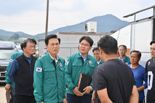 김태흠 충남지사, 호우 피해 복구 현장 점검