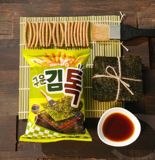 오리온, 톡 스낵 신제품 '마켓오 구운김톡' 선봬