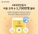 KB국민인증서, 이용고객수 1700만명 돌파