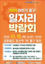 인천 중구 일자리 박람회 16일 운서역 광장서 개최