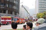 소공동 서울센터빌딩 화재 완진…125명 대피
