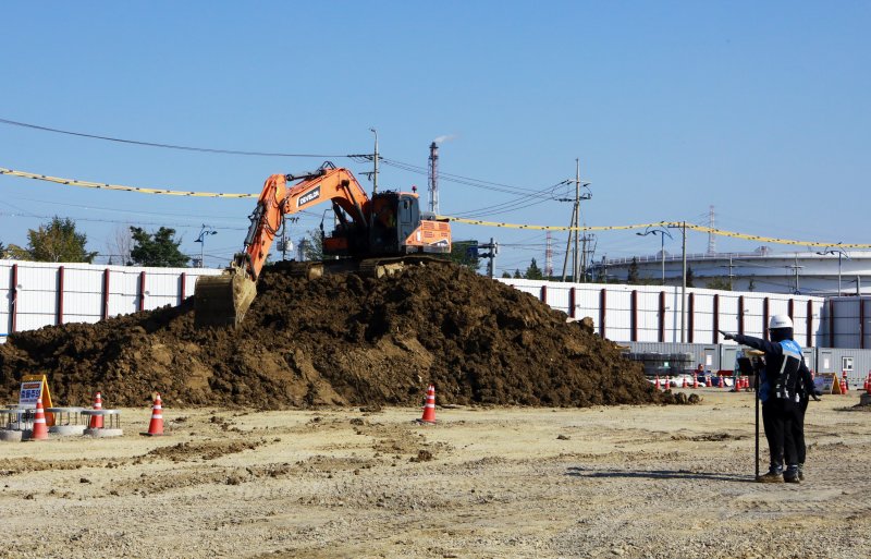 지난 2일 SK 인공지능(AI) 데이터센터 울산 구축 현장에서 SK에코플랜트가 기초 공사를 하고 있다. SK그룹 제공