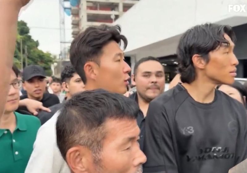 타코를 먹기 위해 나선 손흥민.폭스 스포츠 멕시코 캡처