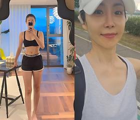한다감, 44세에 각선미 실화? 쭉뻗은 일자 다리