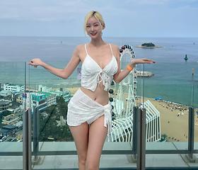 치어리더 서현숙, 해변 흔든 아찔 볼륨감