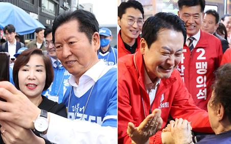 선거 유세 둘째 날…정청래 충북·강원行, 장동혁 경기남부行