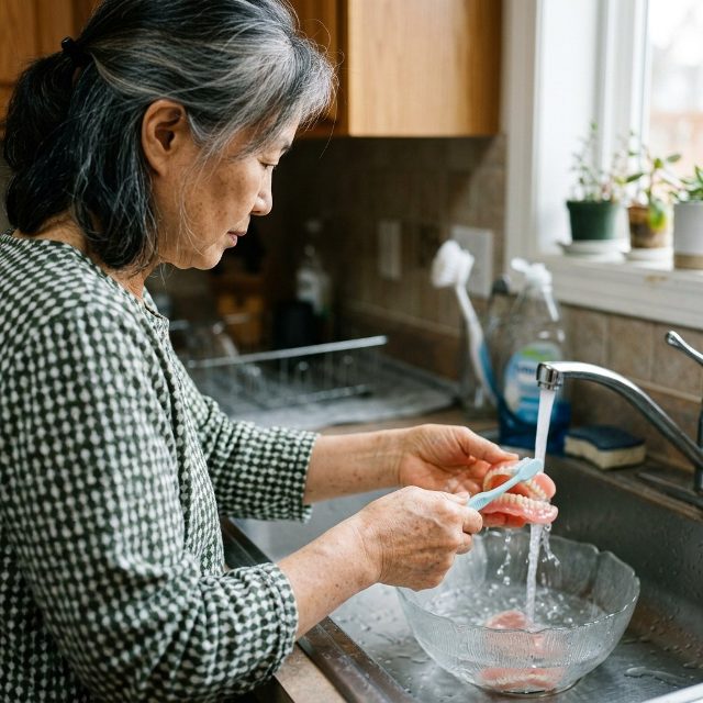 여름철 틀니에 치약 사용했다면, 세균이 번식하는 환경은?