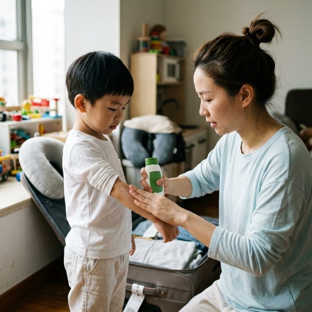 동남아 여행 전 필수, 아이 모기 물림 예방 3단계
