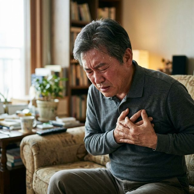 갑작스런 가슴 압박감과 숨참, 즉시 119 부를 신호