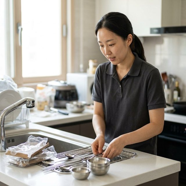 새 스텐 수저, 바로 쓰면 안 된다…주방세제로 안 지워지는 ‘이것’