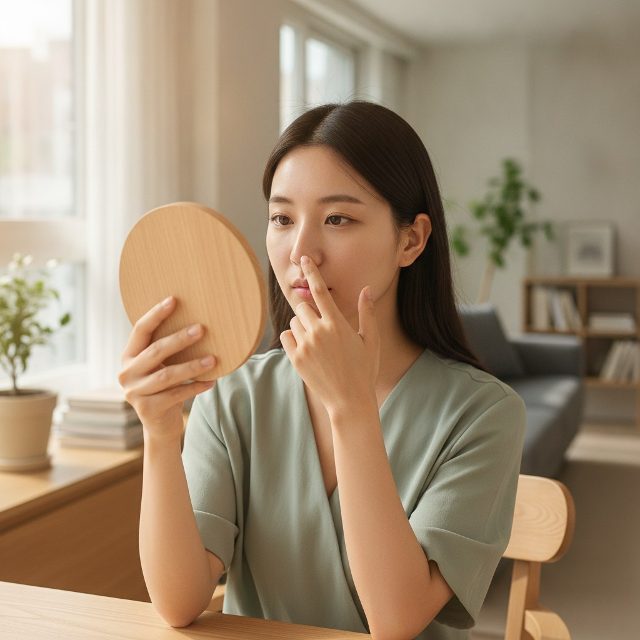거울 볼 때마다 거슬리는 콧등 블랙헤드, 무작정 짜면 안 되는 이유