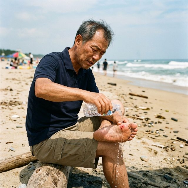 바다에서 발 베였다면 가장 먼저 해야할 일