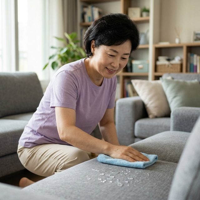 패브릭 소파가 젖기 시작했다면...발수 코팅 지키는 법