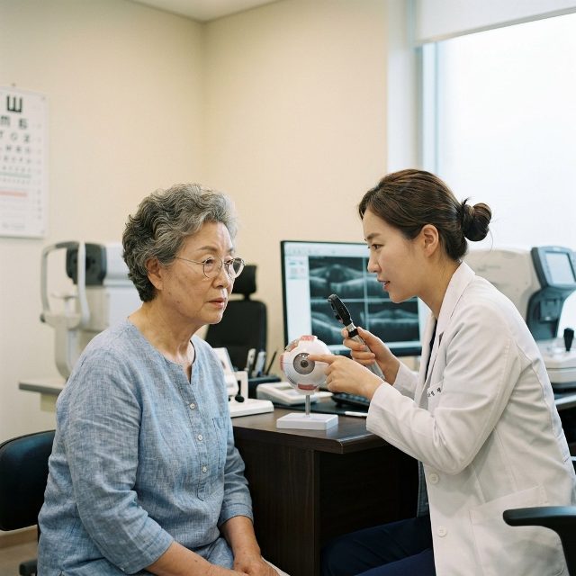 70대 부모님 안경, 렌즈보다 먼저 점검해야 할 것은 '눈 건강 상태'입니다