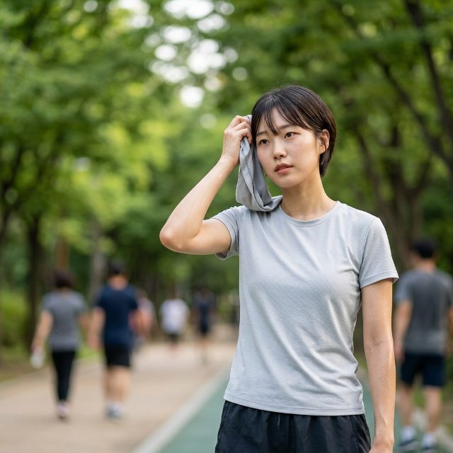 시원함은 쿨링, 통풍은 인견·마… 늦여름 운동복 선택법 따로 있다