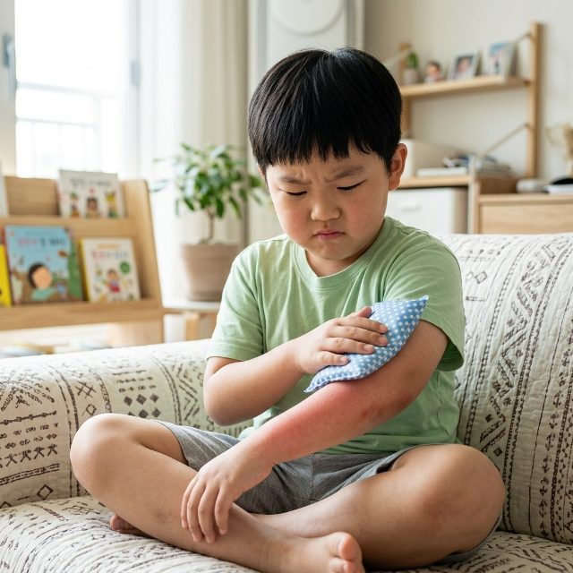 모기에 물렸을 때 우리 아이가 유난히 부어요, 왜 그럴까?