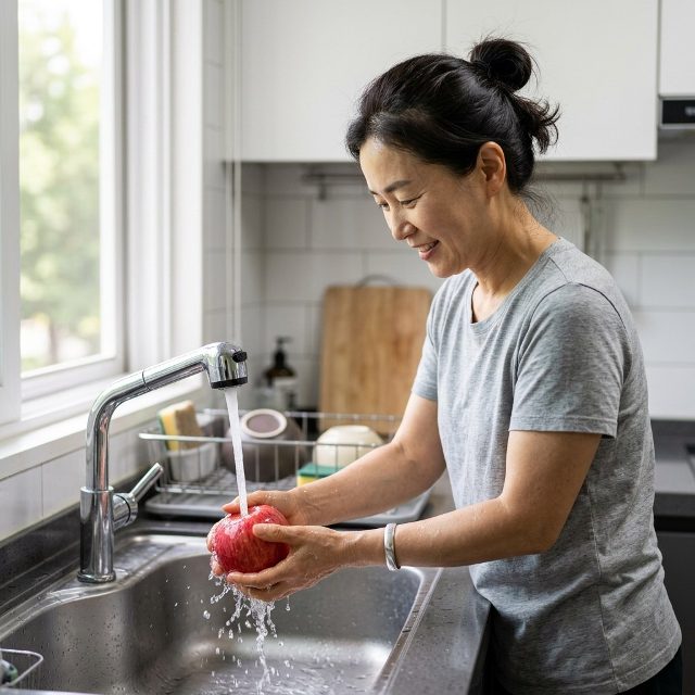 아침 사과 껍질째 씹어 먹고 물 한 잔…식이섬유와 항산화 성분 살리는 식습관
