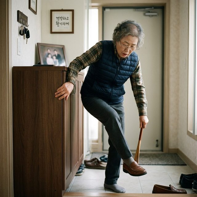 신발 신다 ‘쿵’…현관이 낙상 사고 많은 이유