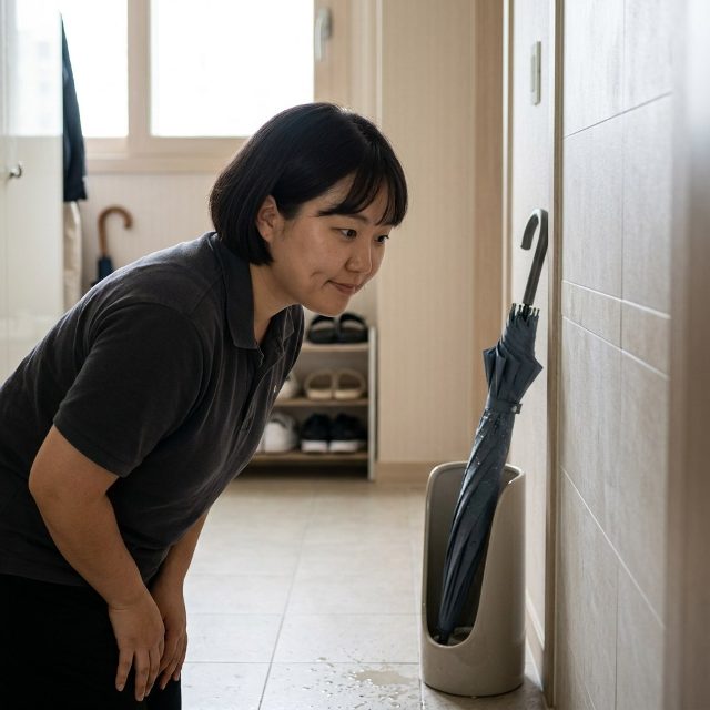 접은 우산 현관에 세워두면…사흘 뒤 안쪽 검은 점 정체