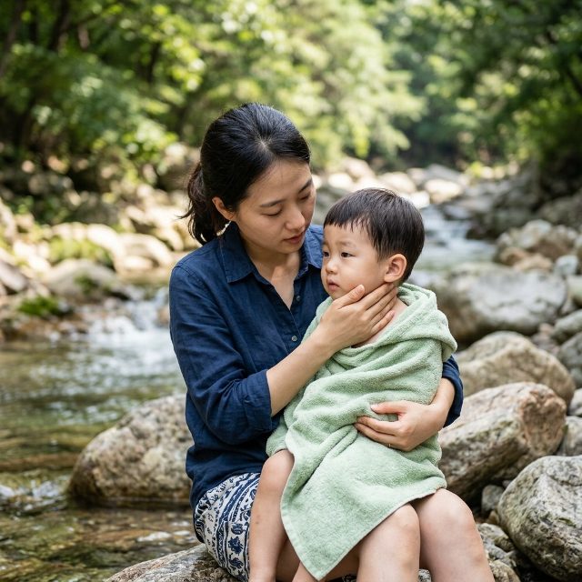 계곡에서 놀던 아이 입술 색이 달라졌다면 꼭 확인해야 할 것