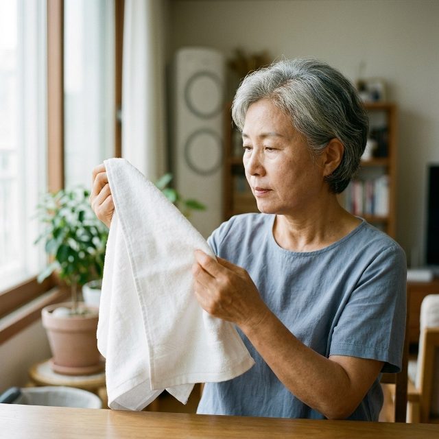 “수건 먼지, 그냥 보풀 아니다”… 시니어 호흡기 영향 주의