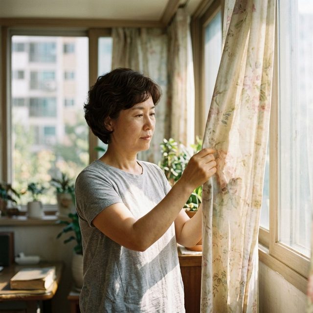 햇빛에 색 바랜 커튼, 세탁부터 해볼까?