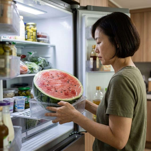 여름철 자른 수박 랩 씌워 냉장고에 넣었다가 식중독 부르는 이유