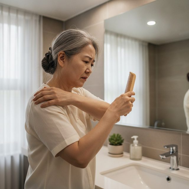 “단순 오십견인 줄 알았는데…” 머리 빗다 어깨 힘줄 끊어져 수술대 오른 사연