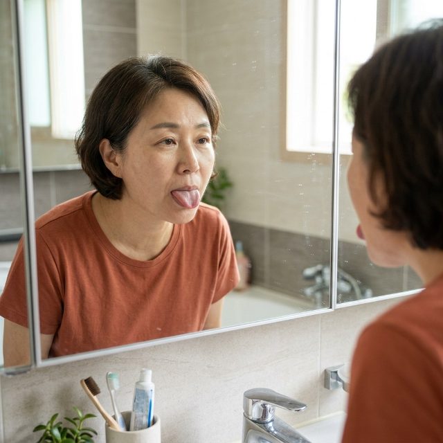 혀에 하얗게 백태가 꼈다면…물 마시고 ‘이렇게’ 닦아보세요