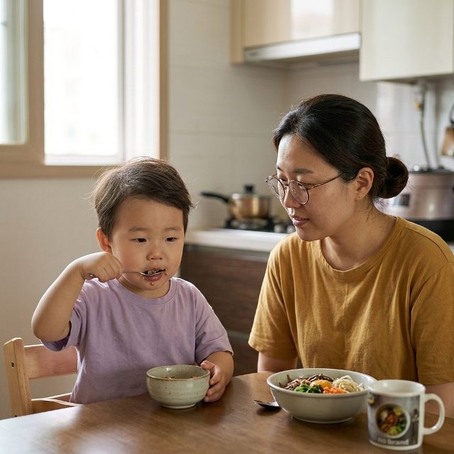 밥을 입에 물고 안 삼켜요…유아 식사 시간이 길어지는 이유
