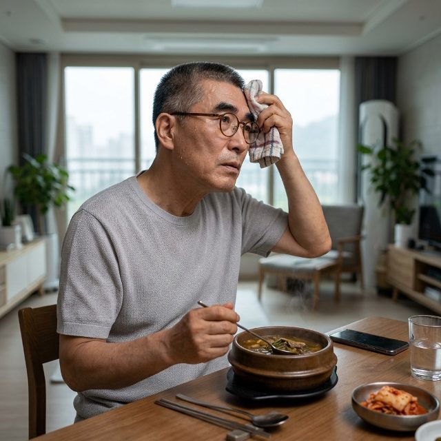 찌개 한 입에 '땀범벅'..‘당뇨 신경 손상’ 의심하라