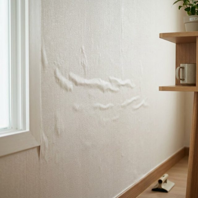 도배 후 벽지가 쭈글거린다고 바로 뜯지 마세요…먼저 확인할 것