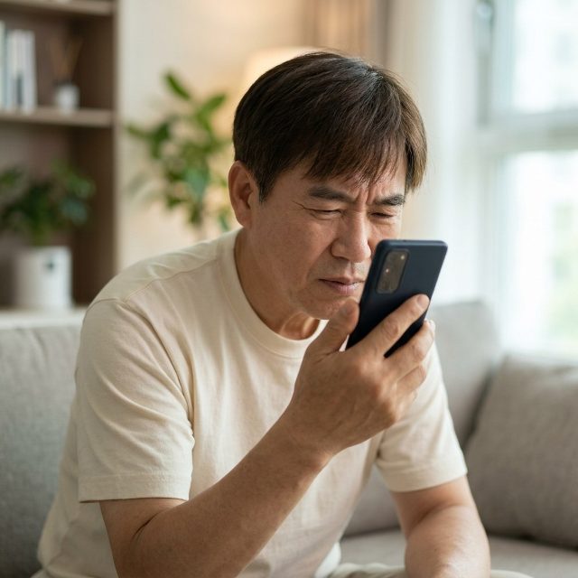어르신 스마트폰 어렵게 느껴진다면…간편 모드로 화면부터 단순하게