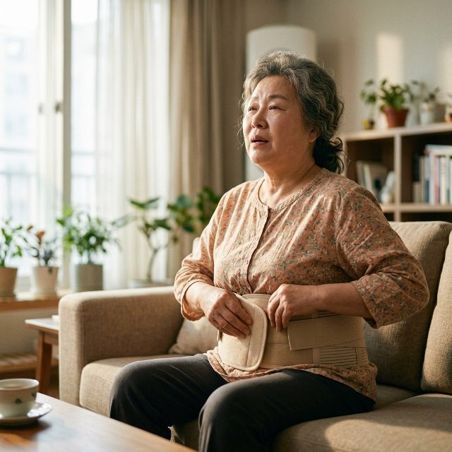 복대 꽉 조여 오래 착용했다면…속 쓰림·복부 압박부터 확인하세요